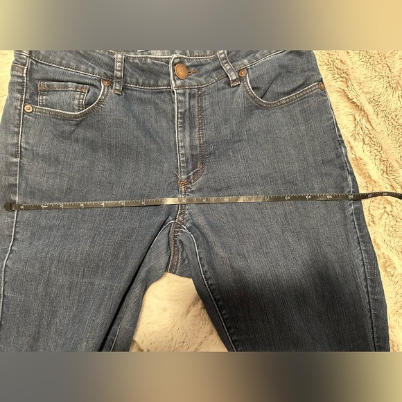 LOFT Women's Curvy Skinny Jeans P Petite- Dark Blue - Picture 15 of 16